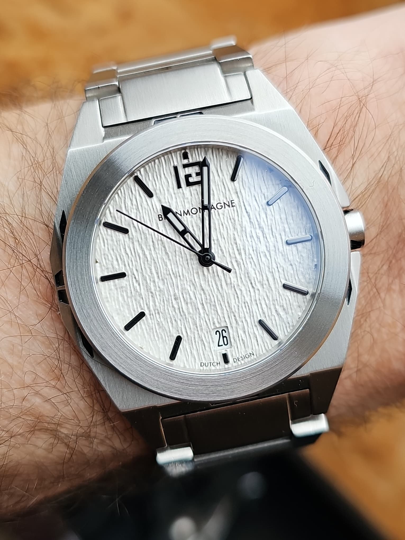 Stiploze bezel voor de stalen 40mm Representor