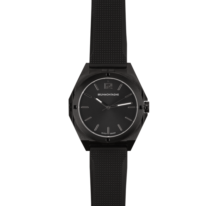 Black rubber strap for Representor 40mm and 42mm