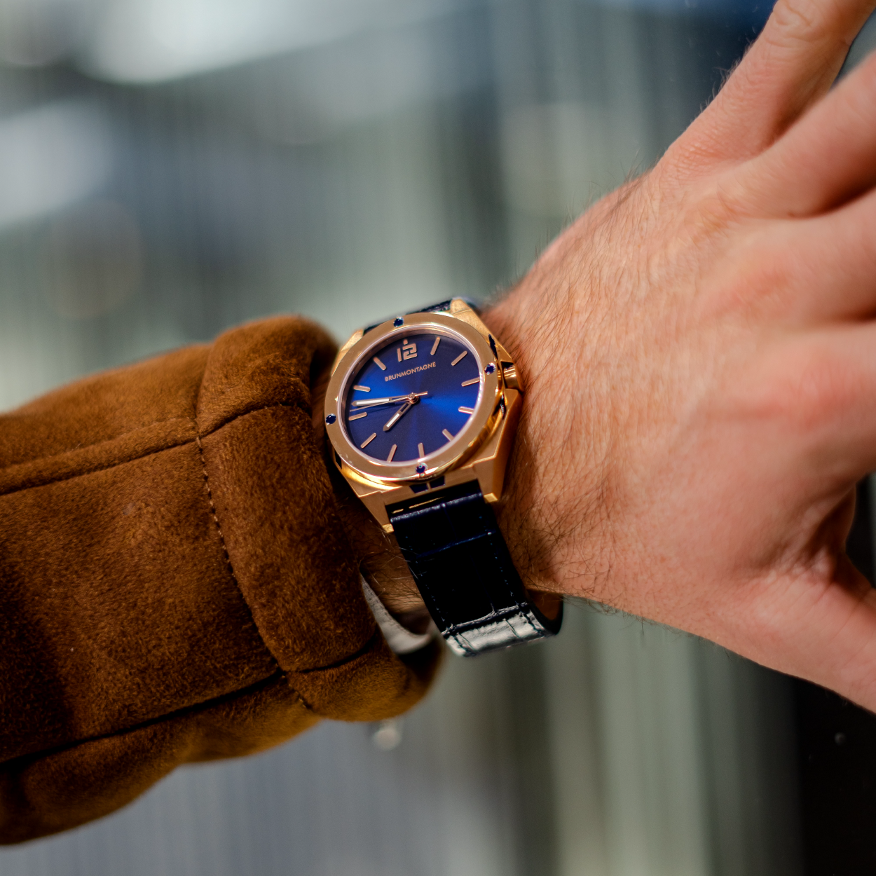 Representor Goud/Blauw 42mm