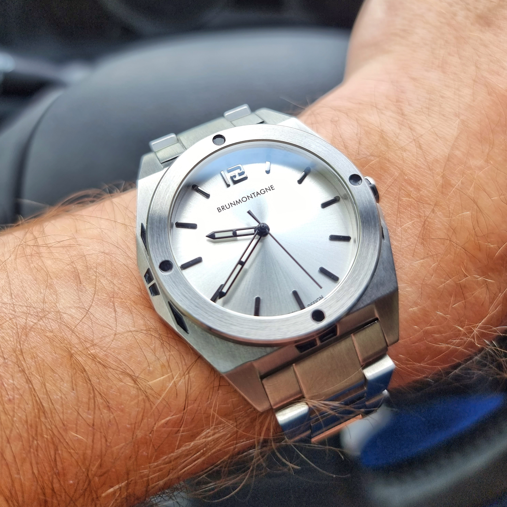 40mm Staal Zilveren Representor with 20-16mm Steel Bracelet