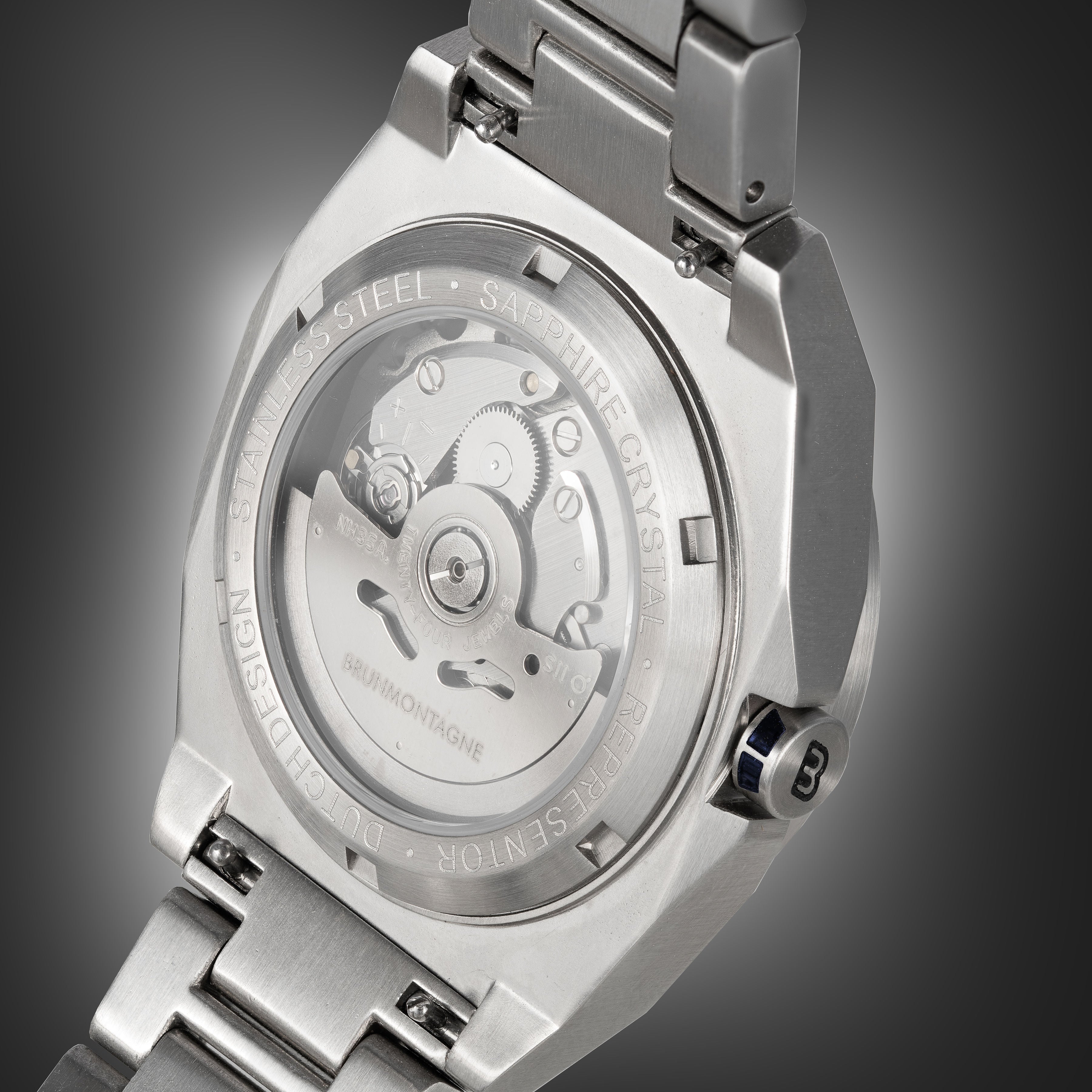 42mm Steel Blue Representor caseback