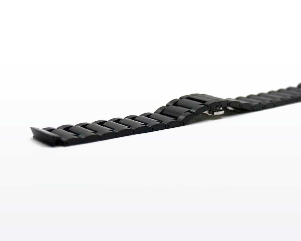 Zwarte PCL stalen band liggend